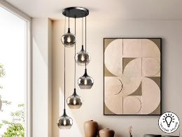 OPAZ-LAMPARA 5L NEGRO/SMOKE - SCHULLER