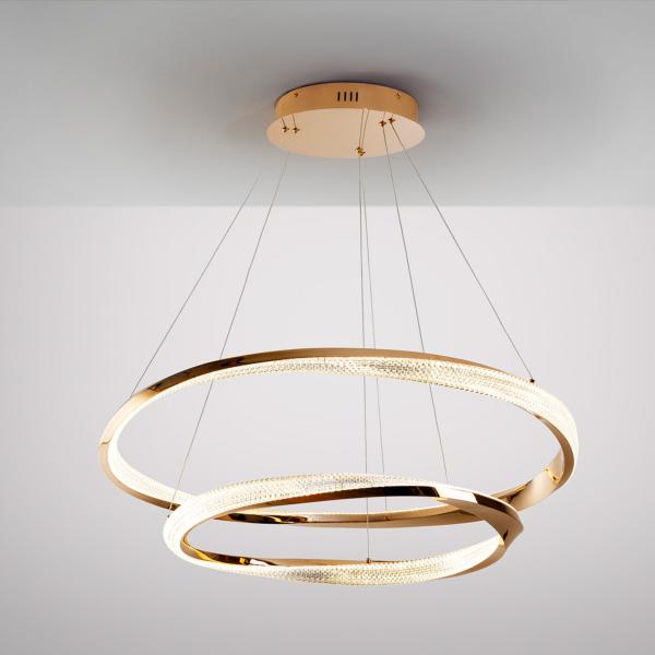 ORBITAS- LAMPARA 2 AROS ORO - SCHULLER