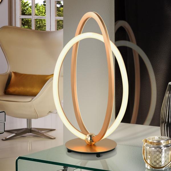 Sobremesa OCELLIS Oro Rosa - Schuller - Luz LED