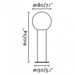 Baliza Moon Faro - Baliza altura 61cm.