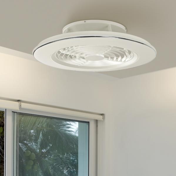 Ventilador Alisio con luz LED Blanco - MANTRA Ø63cm