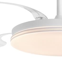 Ventilador ECOS Blanco - Motor DC. luz LED. Ø50-107CM.