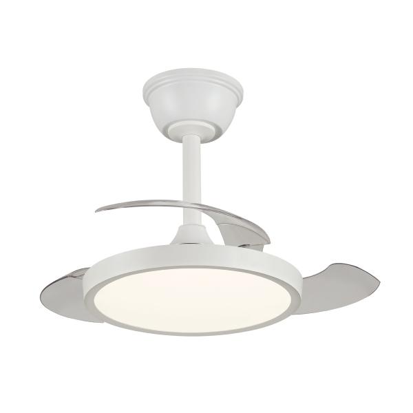 Ventilador Retractil Melody-XS Blanco P&B - Motor DC. 30-68cmØ.