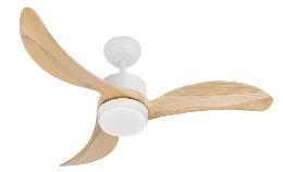 Ventilador Bembezar Blanco Haya Fabrilamp - Motor DC Ø107cm