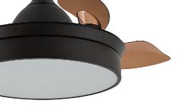 Ventilador CALA Marrón - Fabrilamp. Motor DC Ø41cm