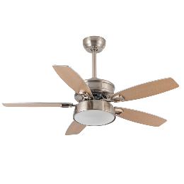 Ventilador BRAW Niquel Fabrilamp - Motor DC. 107cm.Ø