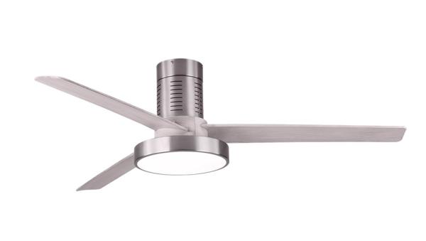 Ventilador PAX Níquel/Gris - Fabrilamp  Motor DC, luz LED Ø139cm