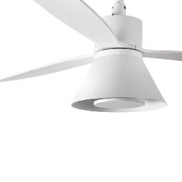 Ventilador AMELIA L CONE Blanco FARO - Motor DC - Luz Led Ø132cm