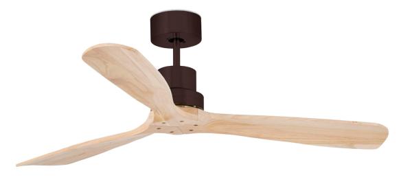 Ventilador LANTAU L DC FARO Negro-Pino - sin luz Ø132cm.