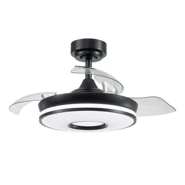 Ventilador DANI Mini Negro - Fabrilamp. Motor DC Ø91cm