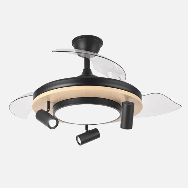 Ventilador Gladiator Fabrilamp Negro - Motor DC Ø107cm