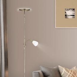 Lampara de pie Atos Cuero Alemar - Luz LED Regulable