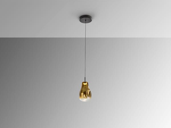 ALEDIS- LAMPARA 1L NEGRO-DORADO - SCHULLER