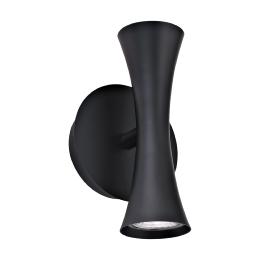 Aplique ALDA negro 2 x 50w gu-10 - ALEMAR