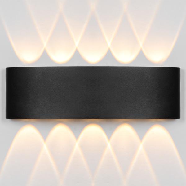 Aplique exterior KING negro led 10w 3000k - ip54 - ALEMAR