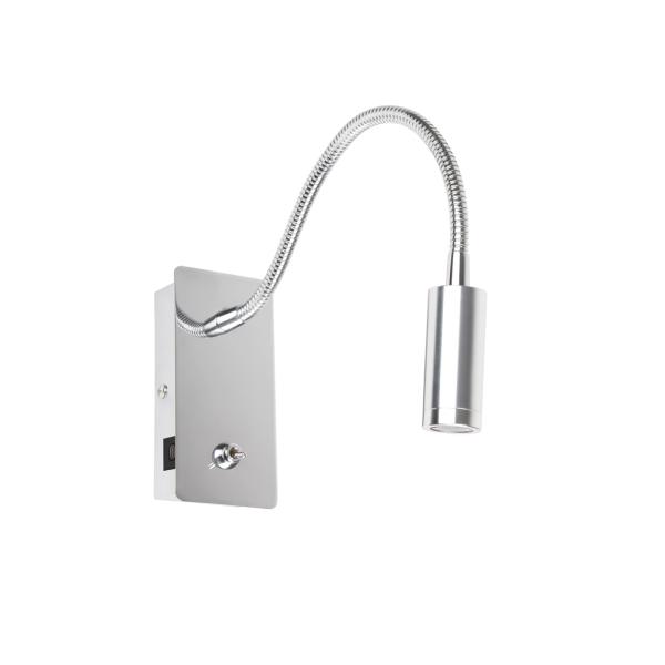Aplique JULIET USB C lector cromo Faro Barcelona