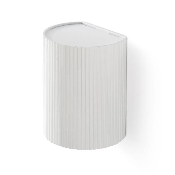 Aplique SOLE redondo blanca estriado Faro Barcelona