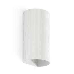 Aplique SOLE 2 Luces redondo blanco estriado Faro Barcelona  