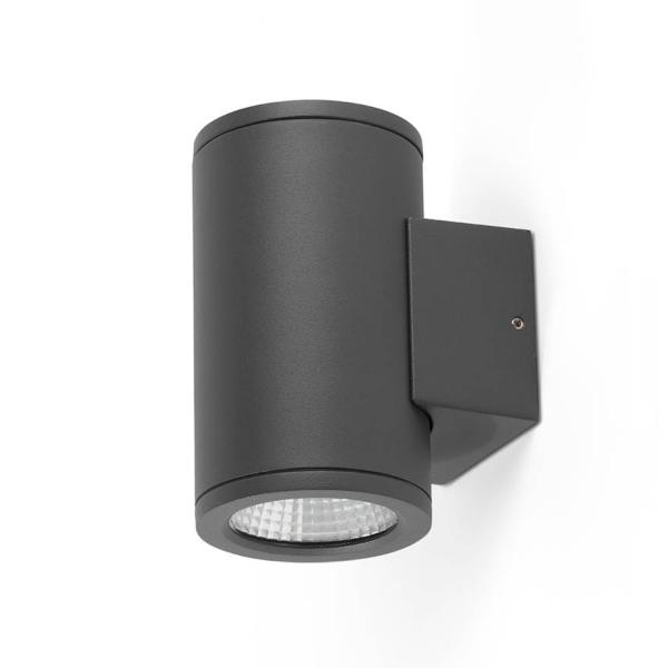 Aplique exterior TOND 2 luces gris oscuro 3000K Faro