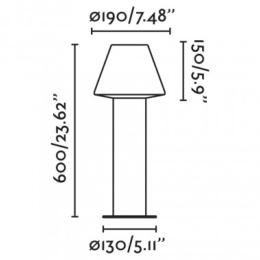 Baliza Mistu Faro - Baliza altura 60cm.