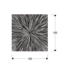 Cuadro cristal CENTRIFUGO - Schuller 100X100 cm