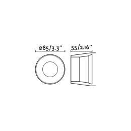 Empotrable GAS negro Faro Barcelona 