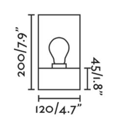 Plafon KILA 200 Plafón gris oscuro transparente Faro