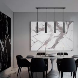 Regleta 4L ANTIA negro 4 x 40w gu-10 - ALEMAR