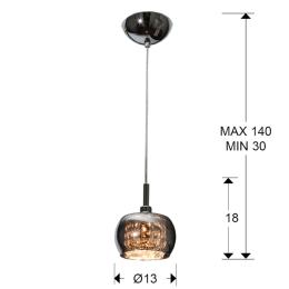 Lámpara Arian Schuller - 1 Colgante espejo - LED