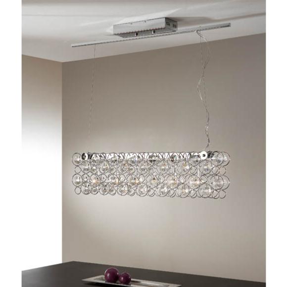 Lampara Luppo Schuller - Lineal abalorios cristal - LED