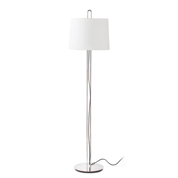 Lampara de pie MONTREAL cromo/beige Faro