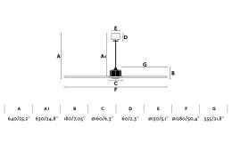 Ventilador JustFan Negro Faro Motor DC 128cm.Ø