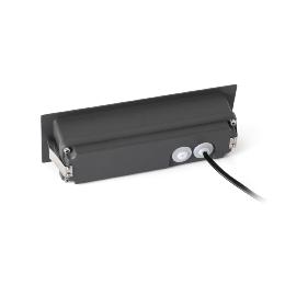Empotrable pared NAT LED gris oscuro Faro
