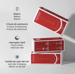 Sobremesa Gram Oro Alemar Bateria - Iluminación LED
