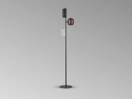 NIMES PIE SALON 3L NEGRO-COLORES - ILUMINACION i3 By SCHULLER