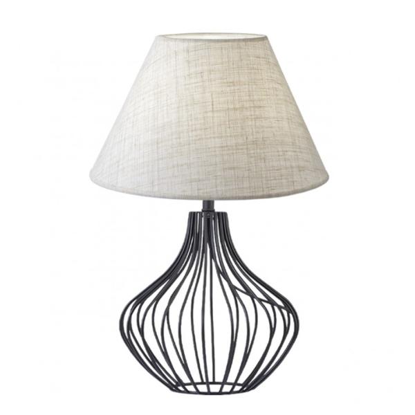 Sobremesa PRISON lino tostado 1 x 60w e-27 - ALEMAR