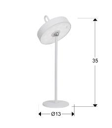 GONG- SOBREMESA LED BLANCO - SCHULLER