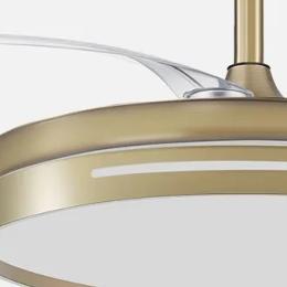 Ventilador MICENAS Cuero Fabrilamp - Motor DC Ø108cm