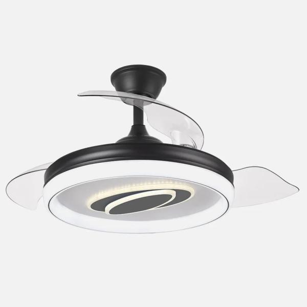 Ventilador Maracaná Negro Fabrilamp - Motor DC Ø50-107cm