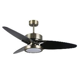 Ventilador Cross Oro Envejecido Fabrilamp - Motor DC Ø132cm