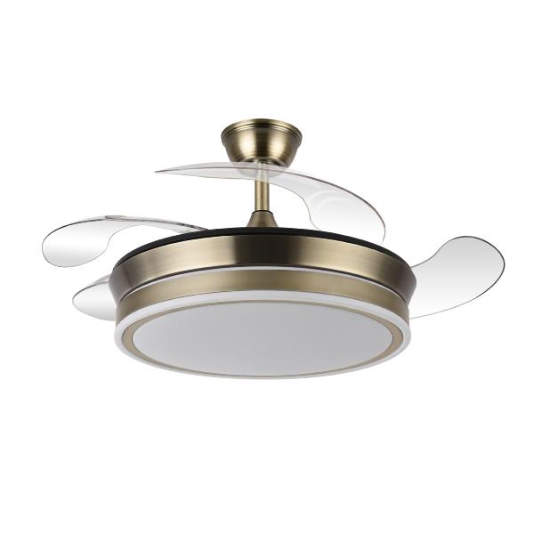 Ventilador BAYOMO Mini Cuero Fabrilamp - Motor DC Ø91cm