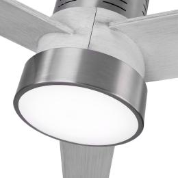 Ventilador TEO Níquel/Gris - Fabrilamp  Motor DC, luz LED Ø139cm