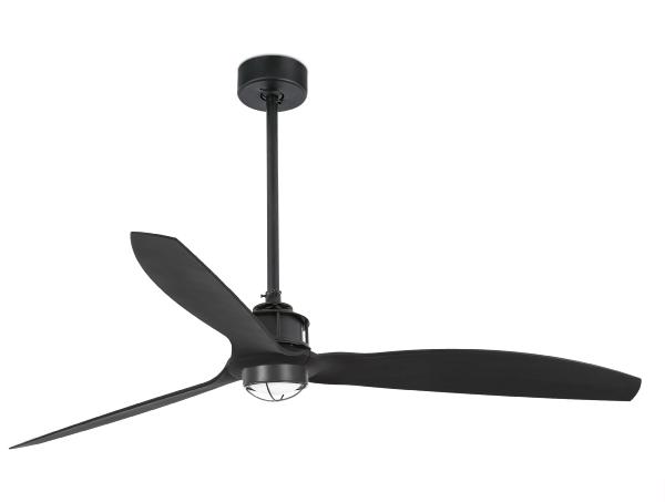 Ventilador Justfan Negro Faro + Kit de luz 128cm.Ø