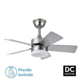 Ventilador MARTA Niquel - Fabrilamp. Motor DC. Ø 76cm.