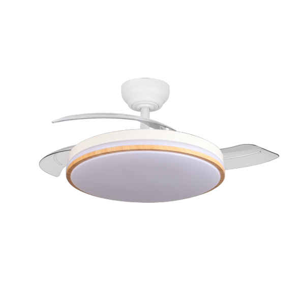 Ventilador RELAMPAGO Blanco Haya Abrila 3 aspas Motor DC Ø48-107cm