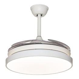 Ventilador Tegaluxe - Blanco aspas retractiles 90cm.Ø