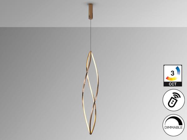 ADELE- LAMPARA GRANDE ORO ROSA - SCHULLER