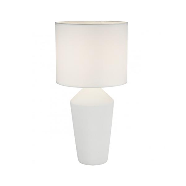 Sobremesa Barron Blanco Alemar - Pantalla Textil - 52x25cm