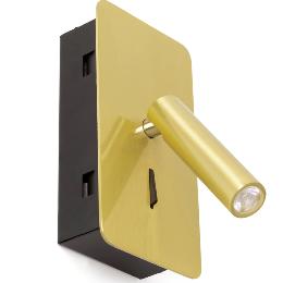 Aplique Empotrado SUAU oro satinado LED Faro Barcelona 