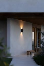 Aplique exterior ESTELA negro 2 luces Faro Barcelona
